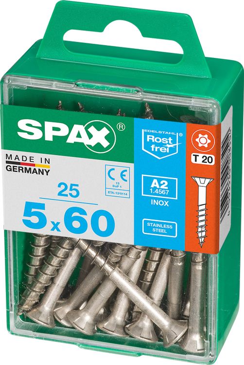 Spax A2 schroef T-star plus verzonken kop 5x60mm 25st - Image 3