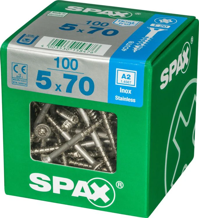 Spax A2 schroef T-star plus verzonken kop 5x70mm 100st - Image 3