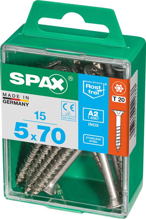 Spax A2 schroef T-star plus verzonken kop 5x70mm 15st - Image 2
