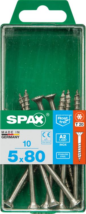 Spax A2 schroef T-star plus verzonken kop 5x80mm 10st - Image 3