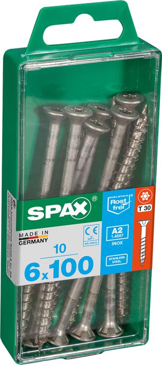 Spax A2 schroef T-star plus verzonken kop 6x100mm 10st
