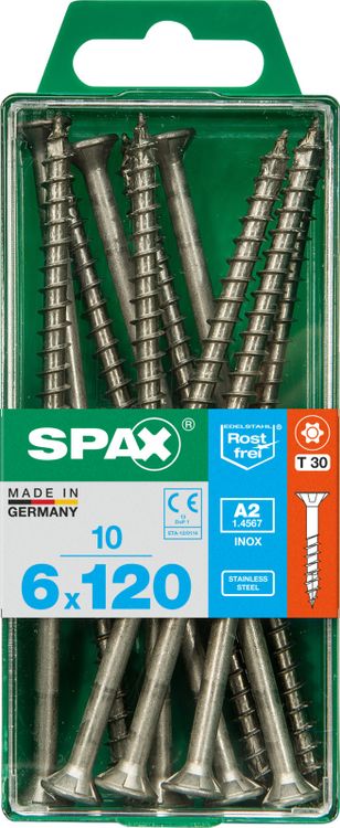 Spax A2 schroef T-star plus verzonken kop 6x120mm 10st - Image 3