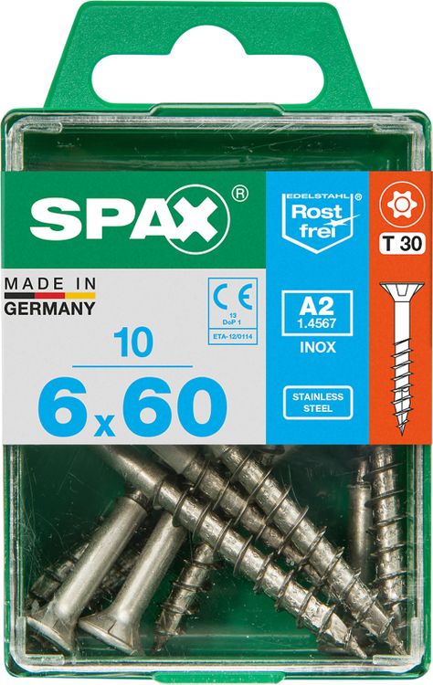 Spax A2 schroef T-star plus verzonken kop 6x60mm 10st - Image 3