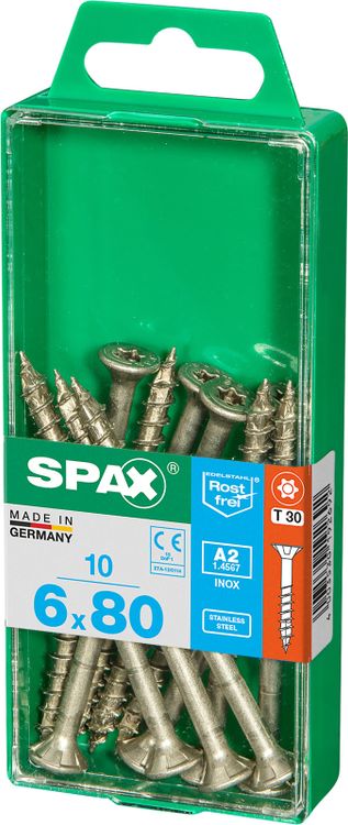Spax A2 schroef T-star plus verzonken kop 6x80mm 10st - Image 2