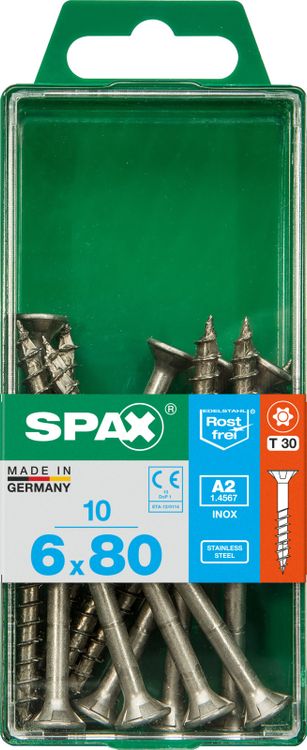 Spax A2 schroef T-star plus verzonken kop 6x80mm 10st - Image 3