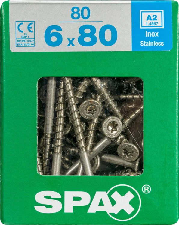 Spax A2 schroef T-star plus verzonken kop 6x80mm 80st - Image 3