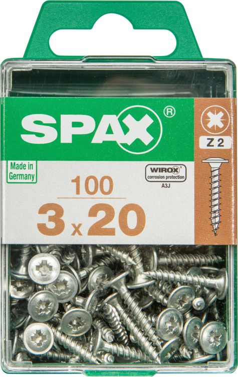 Spax achterwandschroef pozidrive discuskop 3x20mm 100st - Image 3