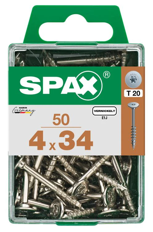 Spax achterwandschroef T-star plus discuskop 4x34mm 50st - Image 3