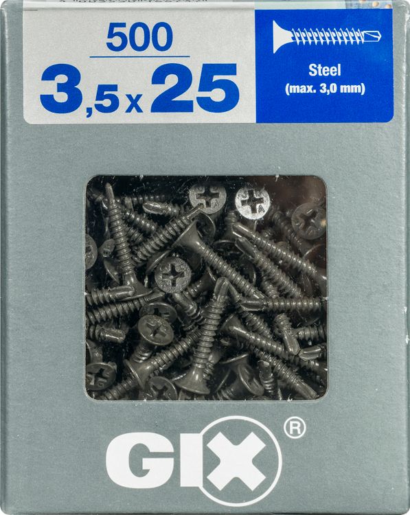 Spax GIX gipsplaatschroef philips trompetkop 3,5x25mm 500st - Image 3