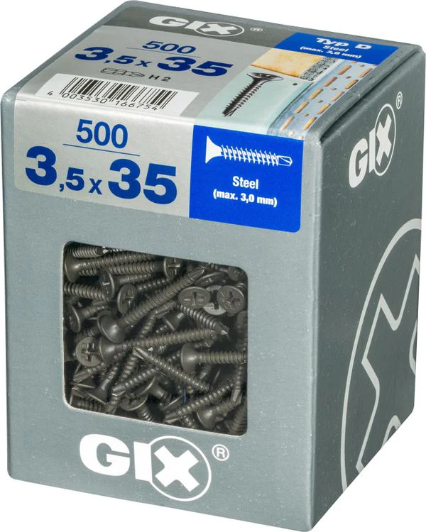 Spax GIX gipsplaatschroef philips trompetkop 3,5x35mm 500st - Image 2