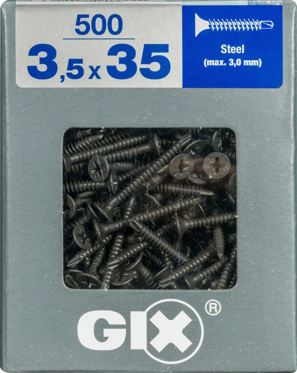 Spax GIX gipsplaatschroef philips trompetkop 3,5x35mm 500st - Image 3