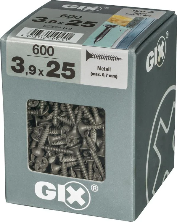 Spax GIX gipsplaatschroef philips trompetkop 3,9x25mm 600st - Image 2