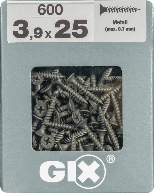 Spax GIX gipsplaatschroef philips trompetkop 3,9x25mm 600st - Image 3