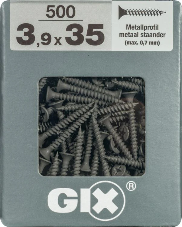 Spax GIX gipsplaatschroef philips trompetkop 3,9x35mm 500st - Image 3