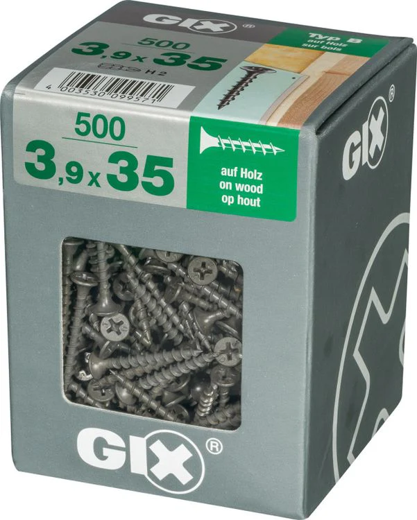 Spax GIX gipsplaatschroef philips trompetkop 3,9x35mm 500st - Image 2