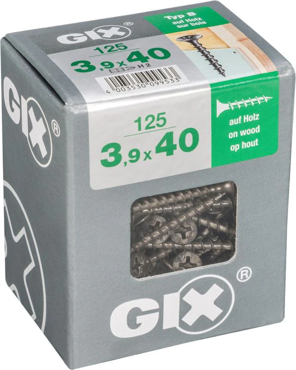 Spax GIX gipsplaatschroef philips trompetkop 3,9x40mm 125st - Image 2