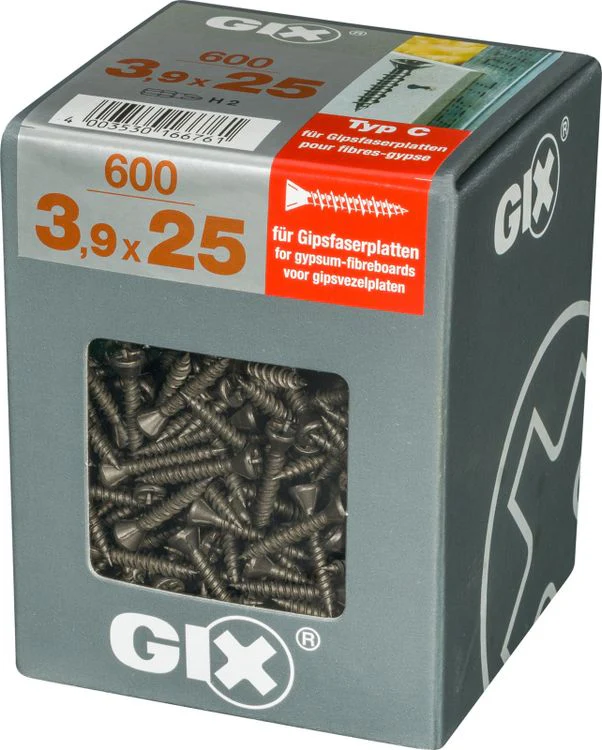 Spax GIX gipsplaatschroef philips verzonken kop 3,9x25mm 600st - Image 2