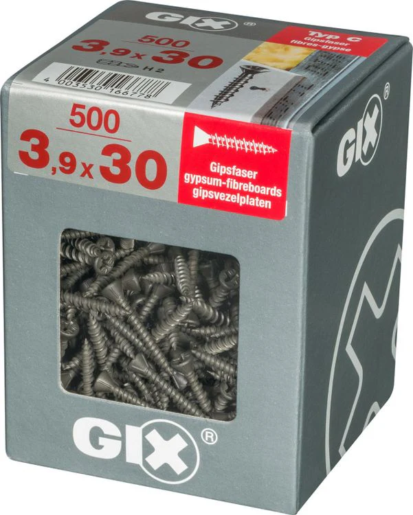 Spax GIX gipsplaatschroef philips verzonken kop 3,9x30mm 500st - Image 2