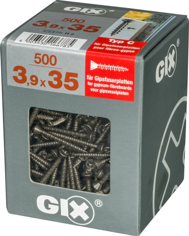 Spax GIX gipsplaatschroef philips verzonken kop 3,9x35mm 500st - Image 2