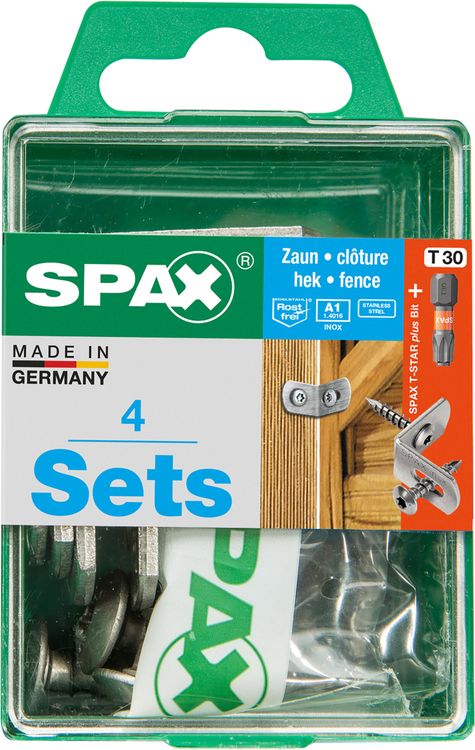 Spax hekverbinding RVS 7x35mm 4-delig - Image 3
