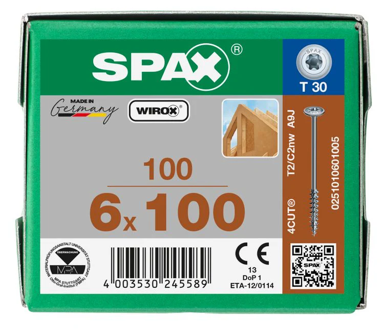 Spax HI.Force schroef T-star plus discuskop 6x100mm 100st - Image 3