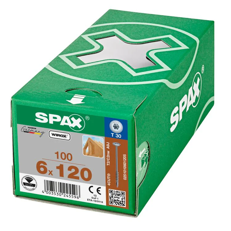 Spax HI.Force schroef T-star plus discuskop 6x120mm 100st - Image 2