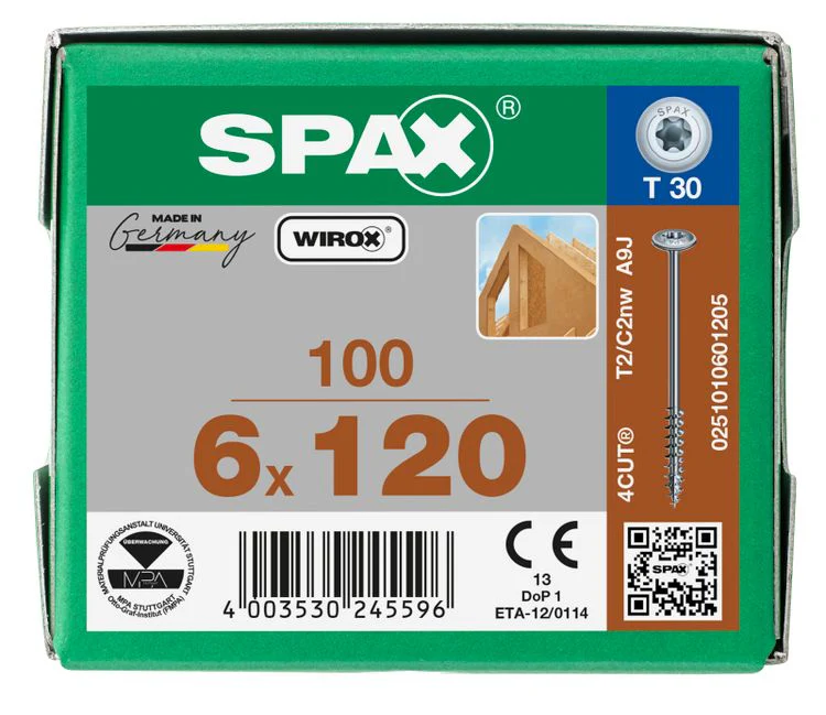 Spax HI.Force schroef T-star plus discuskop 6x120mm 100st - Image 3