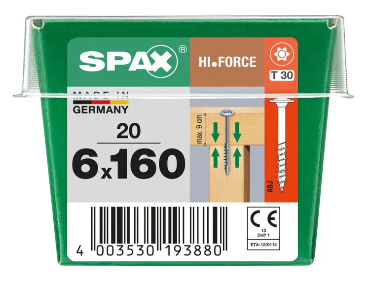 Spax HI.Force schroef T-star plus discuskop 6x160mm 20st - Image 3