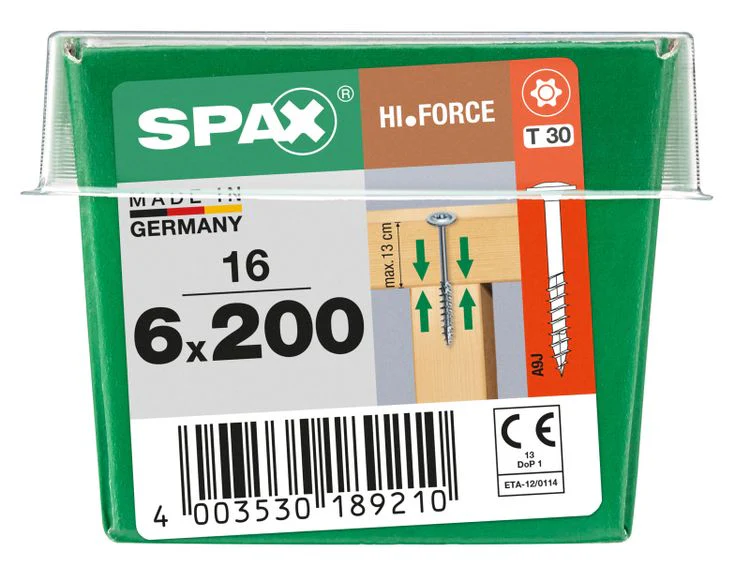 Spax HI.Force schroef T-star plus discuskop 6x200mm 16st - Image 2