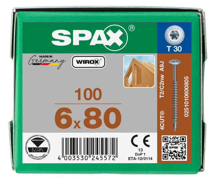 Spax HI.Force schroef T-star plus discuskop 6x80mm 100st - Image 3