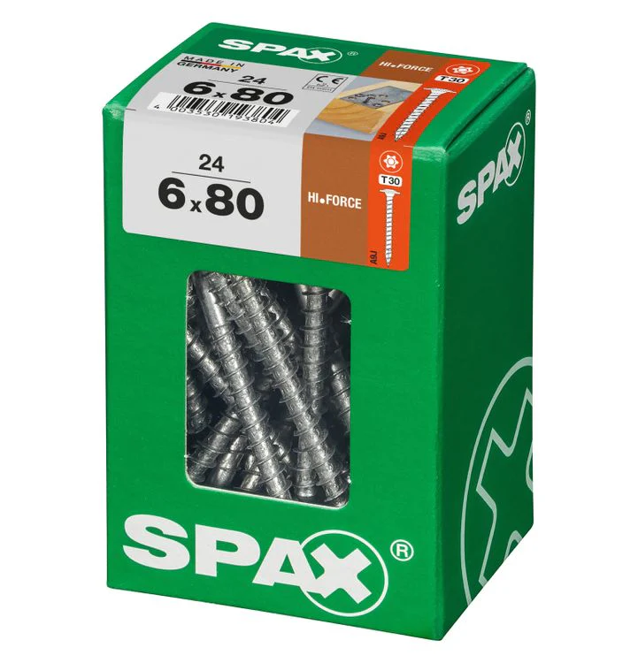 Spax HI.Force schroef T-star plus discuskop 6x80mm 24st - Image 2