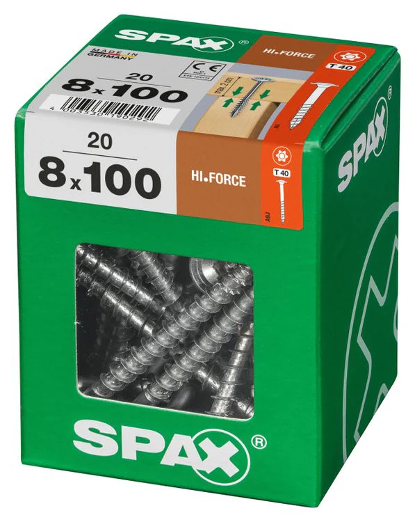Spax HI.Force schroef T-star plus discuskop 8x100mm 20st - Image 2