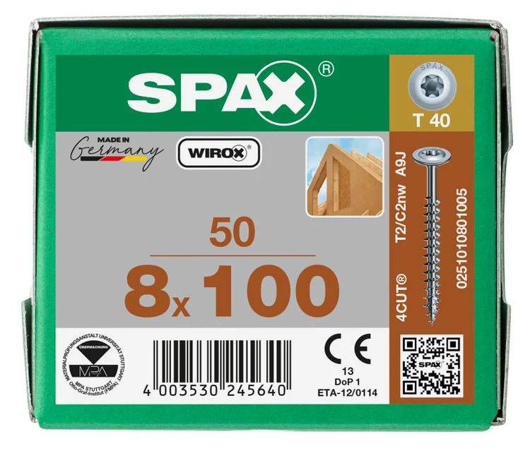Spax HI.Force schroef T-star plus discuskop 8x100mm 50st - Image 3