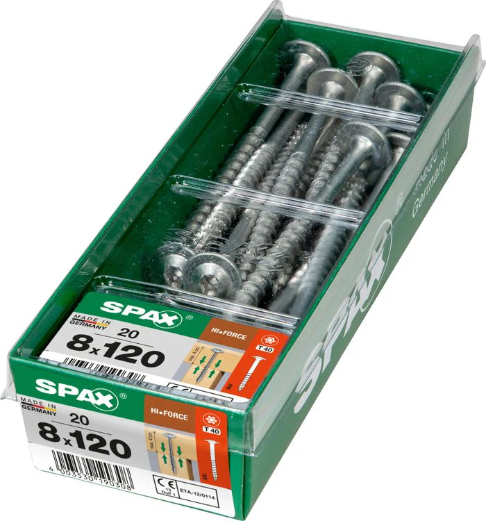 Spax HI.Force schroef T-star plus discuskop 8x120mm 20st - Image 2