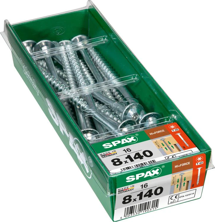 Spax HI.Force schroef T-star plus discuskop 8x140mm 16st - Image 2