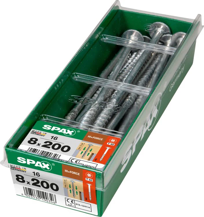Spax HI.Force schroef T-star plus discuskop 8x200mm 16st - Image 2