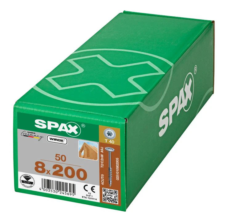 Spax HI.Force schroef T-star plus discuskop 8x200mm 50st - Image 2