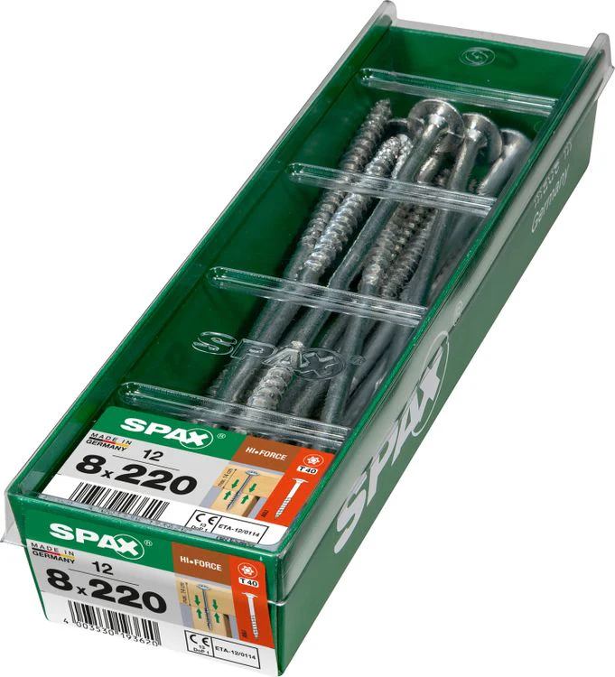 Spax HI.Force schroef T-star plus discuskop 8x220mm 12st - Image 2