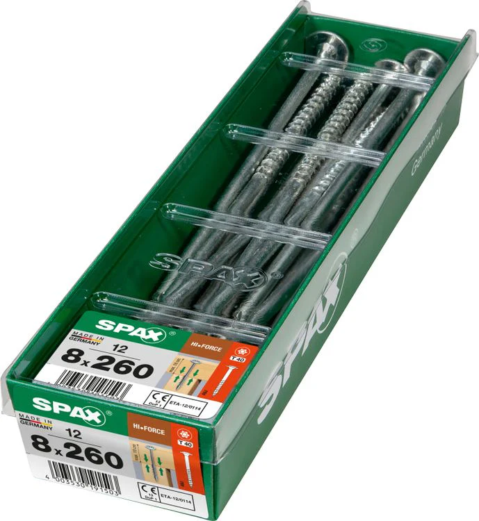 Spax HI.Force schroef T-star plus discuskop 8x260mm 12st - Image 3