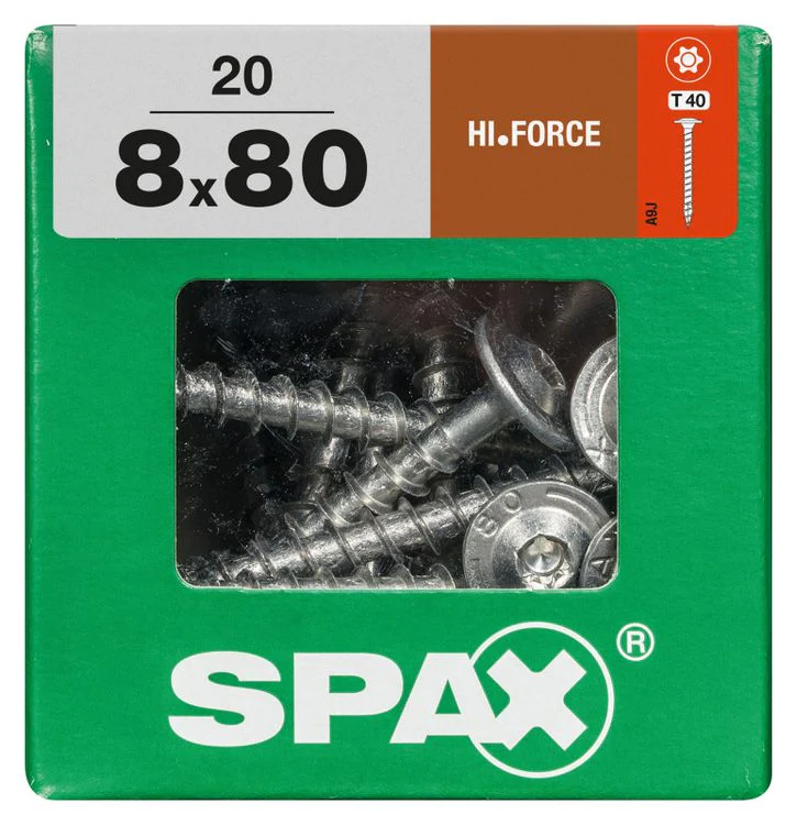 Spax HI.Force schroef T-star plus discuskop 8x80mm 20st - Image 3