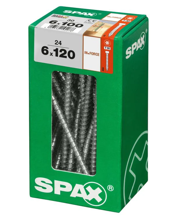 Spax IN.Force schroef T-star plus cilinderkop 6x120mm 24st - Image 2