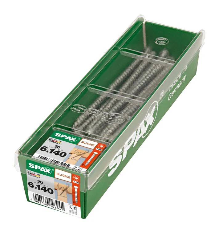 Spax IN.Force schroef T-star plus cilinderkop 6x140mm 20st - Image 2