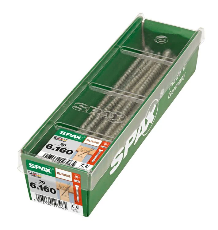 Spax IN.Force schroef T-star plus cilinderkop 6x160mm 20st - Image 2