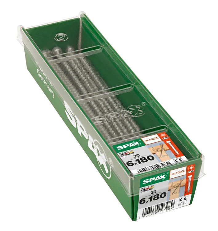 Spax IN.Force schroef T-star plus cilinderkop 6x180mm 20st - Image 2