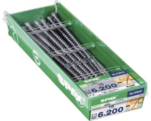 Spax IN.Force schroef T-star plus cilinderkop 6x200mm 16st - Image 3