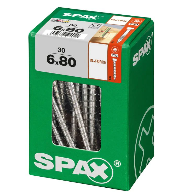 Spax IN.Force schroef T-star plus cilinderkop 6x80mm 30st - Image 2