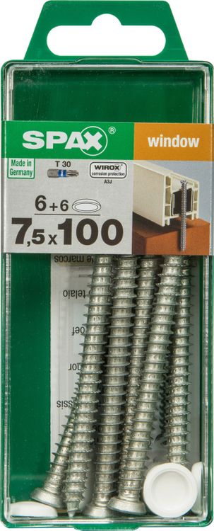 Spax kozijnschroef T-star plus platkop 7,5x100mm 6st - Image 3