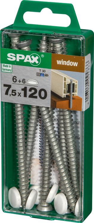 Spax kozijnschroef T-star plus platkop 7,5x120mm 6st - Image 2
