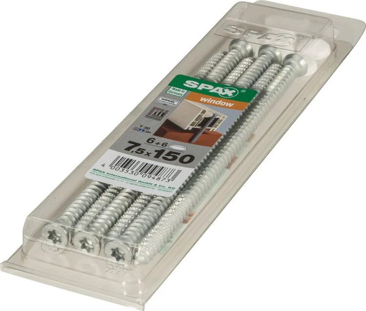 Spax kozijnschroef T-star plus platkop 7,5x150mm 6st - Image 2