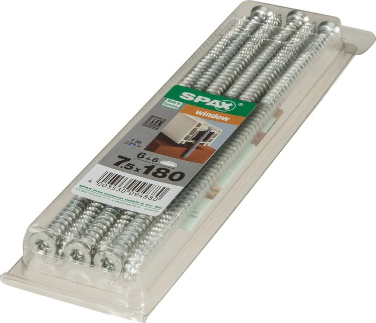 Spax kozijnschroef T-star plus platkop 7,5x180mm 6st - Image 2
